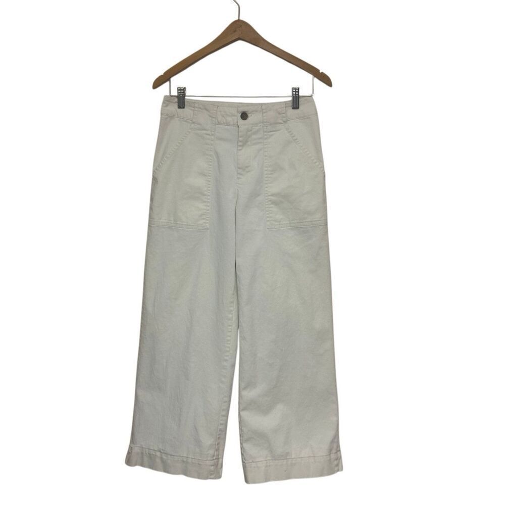 Nili Lotan Womens Cream Wide Leg Dress Pants Size: 2